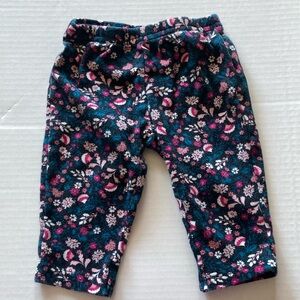 Baby girls pants with floral design